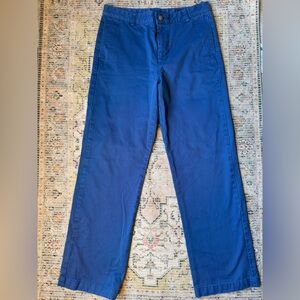 Vineyard Vines Boys 18 Blue Classic Cotton Flat Front Chino Pants XL
